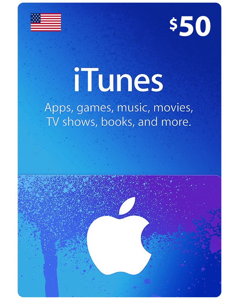 北米/アメリカ】iTunes Gift Card 50 USD / アイチューンズ ギフト