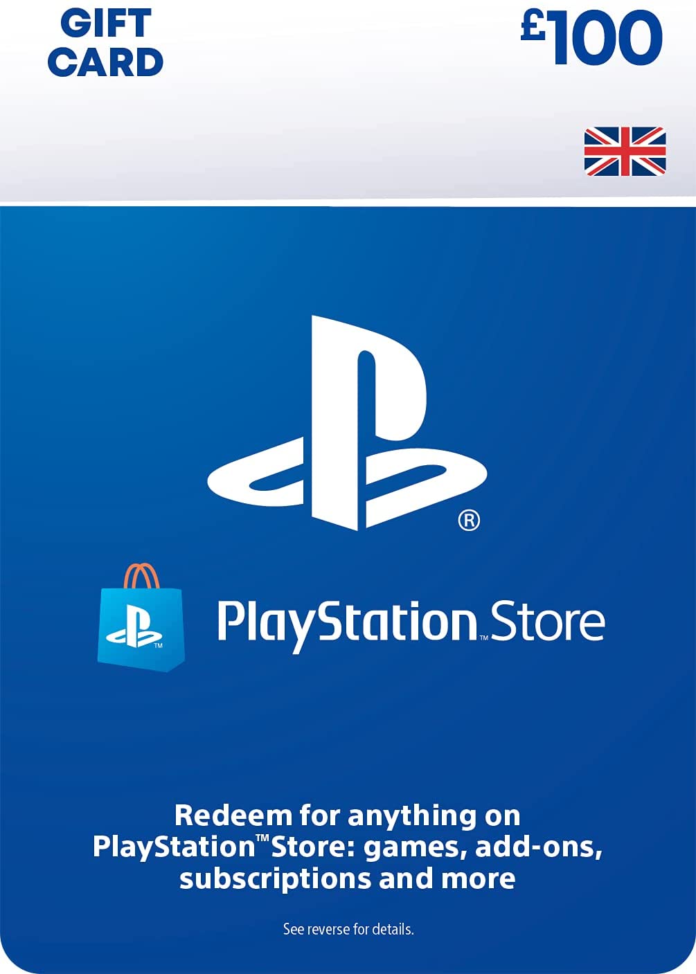 UK版】PlayStation NETWORK CARD 100 GBP / プレイステーション